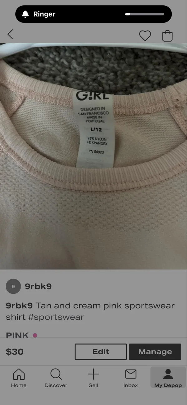 Light Pink Athleta Top kids  - Image 2