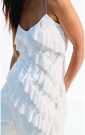 NWT Abercrombie & Fitch All-Over Ruffle Mini Dress - Image 4