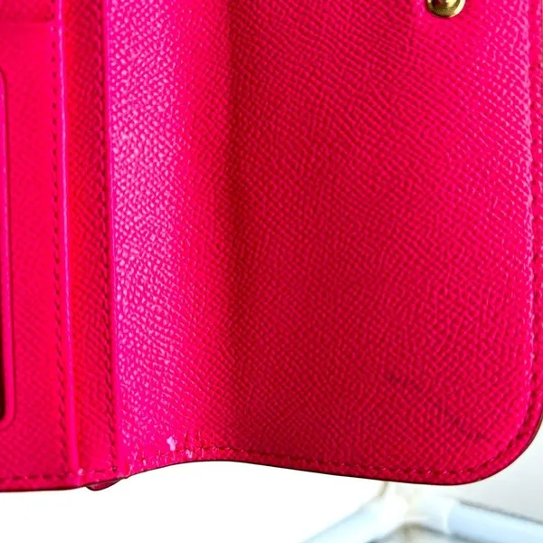 Coach brown leather signature Charlie C snap wallet pink interior A1532 … - Image 8
