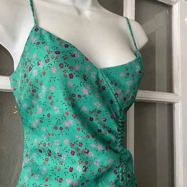 Lovers +‎ Friends Teal Floral Mini Dress - Image 8