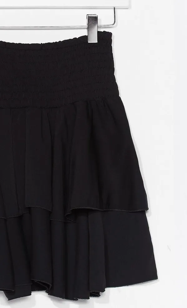 Nasty Gal Loose Shirred Tiered Mini Skirt - Image 2