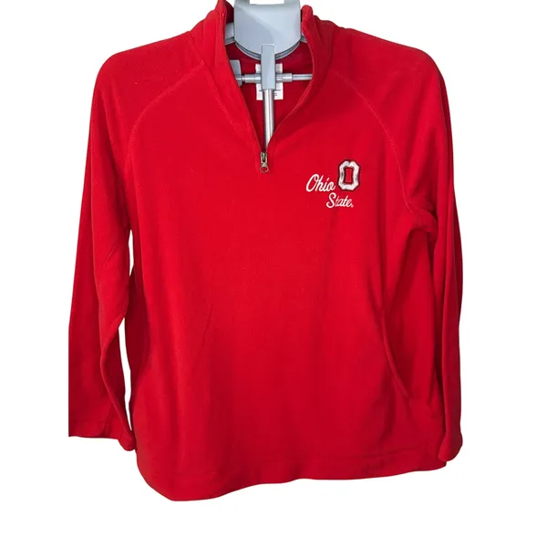 Ohio State‎ 3/4 zip Women's Fleece Jacket Size Large - Image 5
