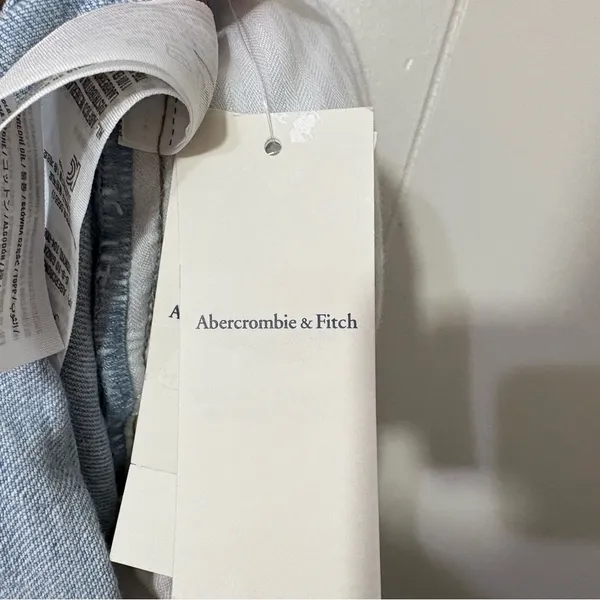 Abercrombie Curve Love 90s Straight Criss Cross Jeans Size 35 20L NWT - Image 10