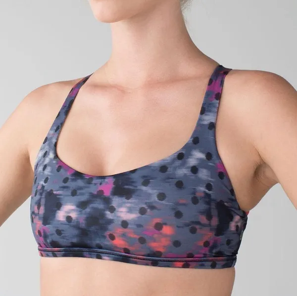 Lululemon Free To Be Wild Bra in Windy Blooms Regal Plum Multi/Alarming Size 6 - Image 3