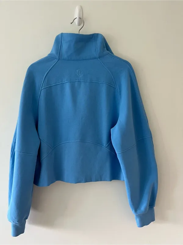 Lululemon Scuba Oversized Funnel Neck Half Zip Blue Size M/L - Image 4