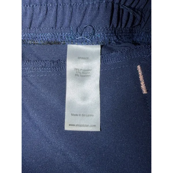 Dolan Scrub Jogger Pants Navy Drawstring Cargo Pocket Medical Uniform Women’s SM - Image 6