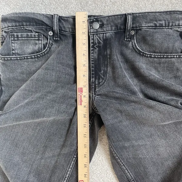 Old Navy Low Rise Baggy Wide Leg Denim Jeans Pants Cotton Blend Black Size 12 - Image 13