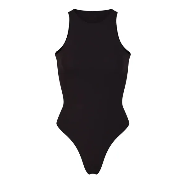 Skims Fits Everybody High Neck Bodysuit Onyx Size Small NWT - Image 3