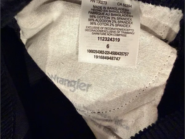 NWOT Wrangler Corduroy Flare Pants Size 6 Black High Rise Stretch - Image 11