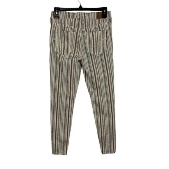 American Eagle Jeggings Jeans‎ 4 Striped Stretch High Rise Casual Chic - Image 5
