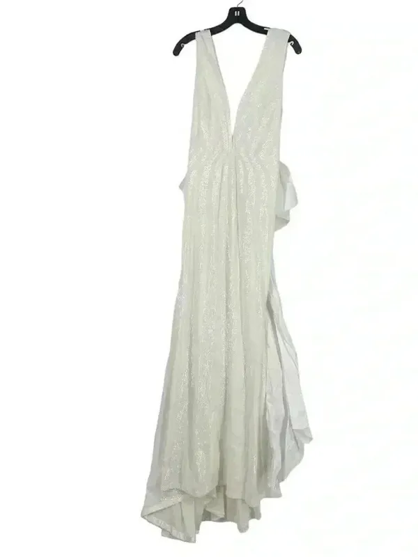 Rebecca Vallance Davina Bow Wedding Gown Ivory Mermaid Sequin Dress Sz 6 NWT - Image 8