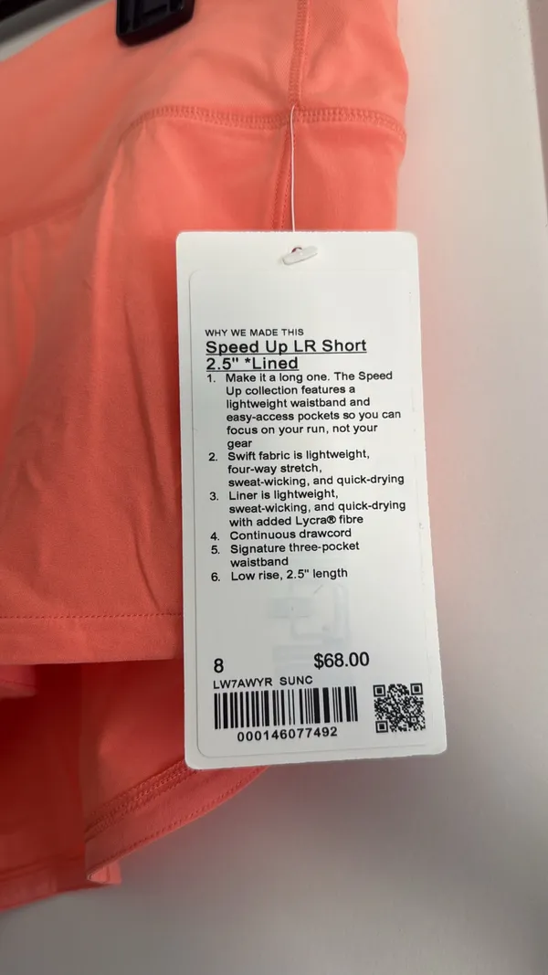lululemon Size 8 Speed Up LR 2.5” Lined Run Shorts - Image 5
