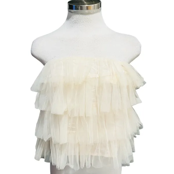 Anthropologie Sunday In Brooklyn Strapless Layered Tulle Top Size Small NWT - Image 2