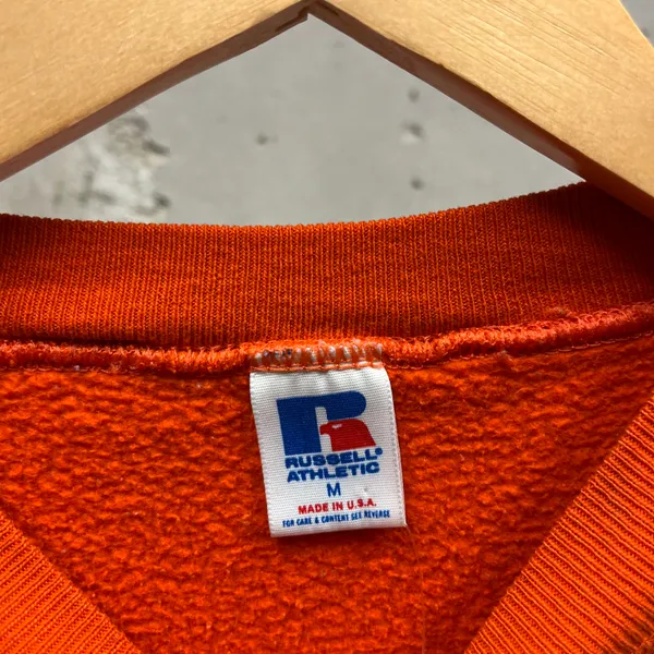 Russell Athletic Clemson University CU Orange Embroidered Crewneck Sweatshirt M - Image 3