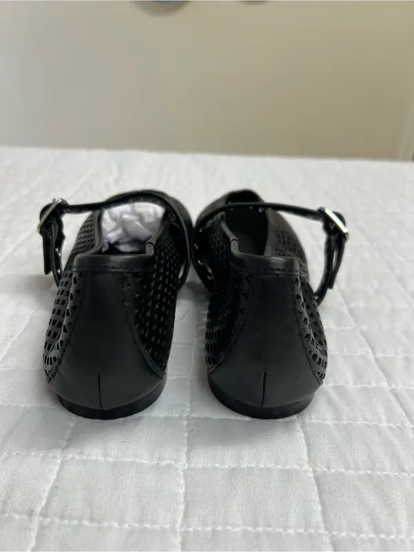 Madewell The Remy Mary Jane Flat in True Black Size 7.5 - Image 6