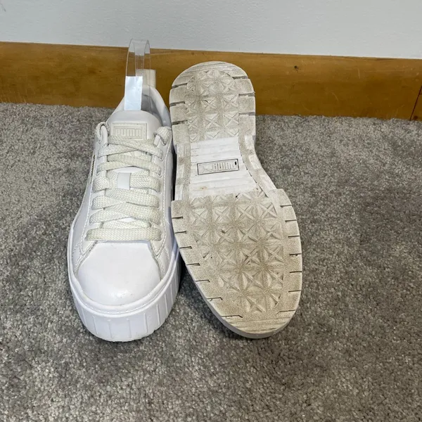 Puma Women's White Leather‎ Mayze Classic Sneakers Size 7 - Image 9