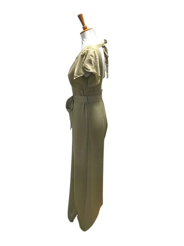Petal & Pup Orin Wide Leg Jumpsuit Beige Size 8 NWT Neutral Coastal Boho Wedding - Image 10