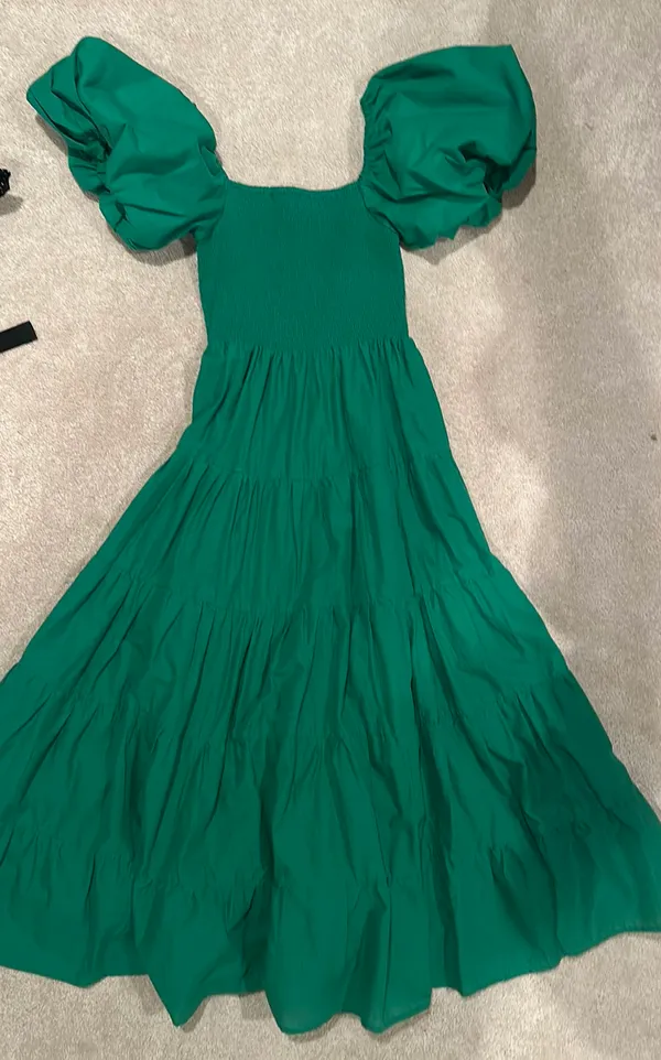 Petal and Pup Morgan Tiered Dress~Green - Image 5