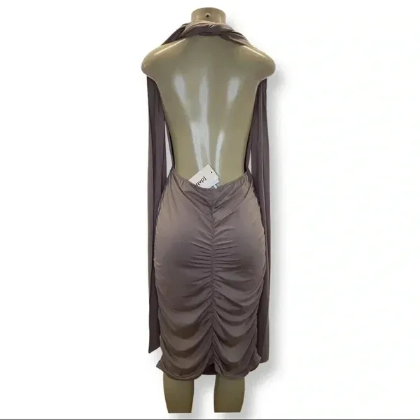 DBLJU Size XL by Jiniy Scrunch Dress With Attached Neck Tie. New With Tags. - Image 3