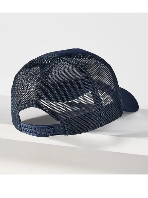 Anthropologie X Worn/West Salty Mermaid Trucker Hat Adjustable In Navy NWT - Image 2