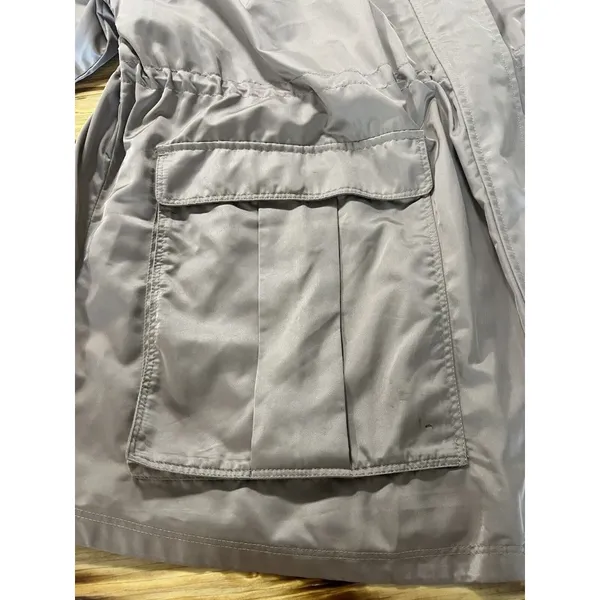 Fabletics Womens‎ Utility Parka Beige Wood Athletic Classic Athleisure Casual - Image 15