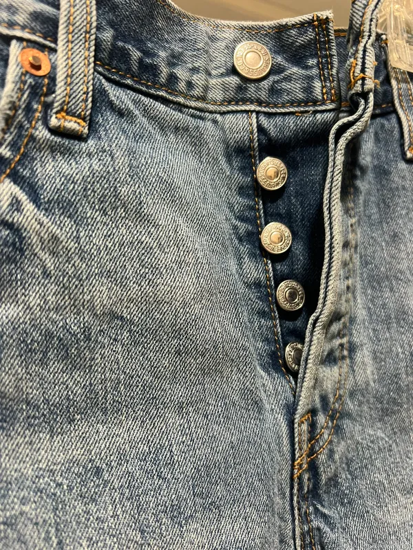 Levi's High-Waisted Wedgie 501 Denim Shorts - Image 3