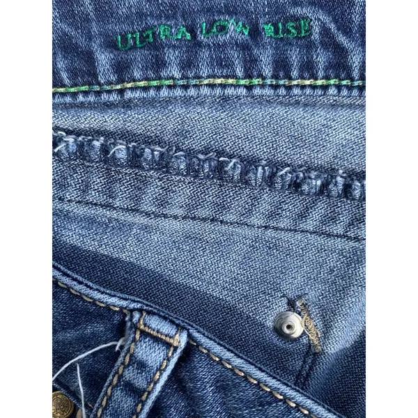 Rock 47 by Wrangler Women’s 11/12 Bootcut Jeans 33x34 Blue Rhinestone Pockets - Image 13