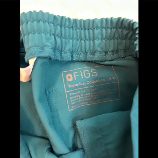 Figs Ocean Blue/teal livngston Scrub Pants. - Image 2
