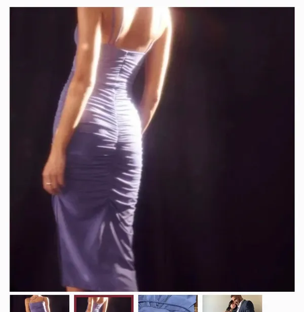 Abercrombie Assymetrical Strappy Ruched Dress - Image 2