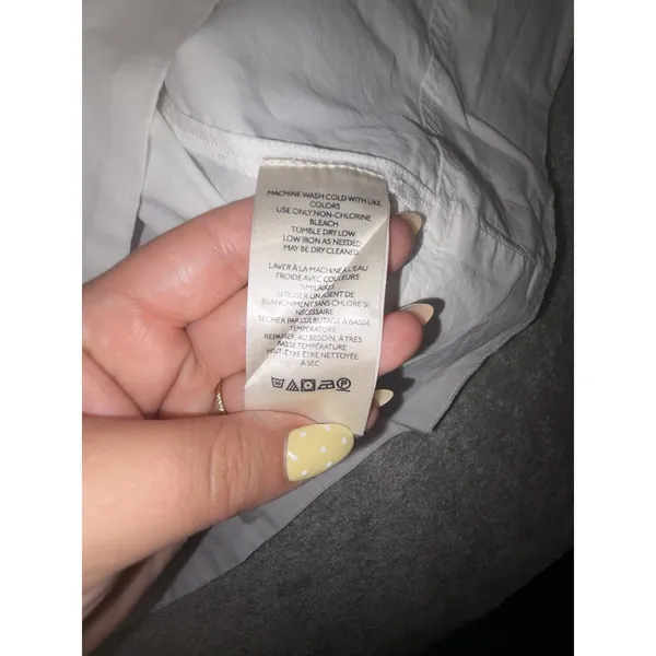 Anthropologie nwt maeve White Pintuck Smocked Babydoll Mini Dress Medium NWT Smocked - Image 11