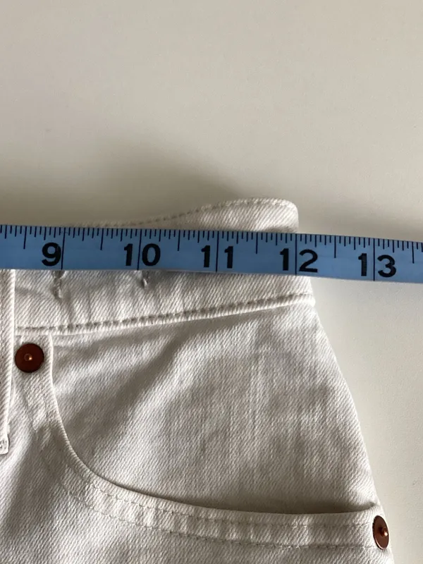 Madewell Balloon Jean in Vintage Canvas - Ecru Tile White - Size 23 - Image 6
