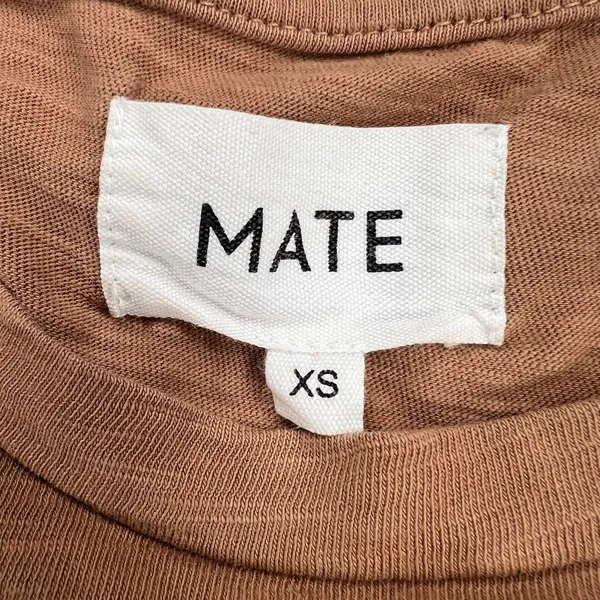 MATE The Label Dana Midi T-Shirt Dress 100% Organic Cotton Clay Size XS - Image 7