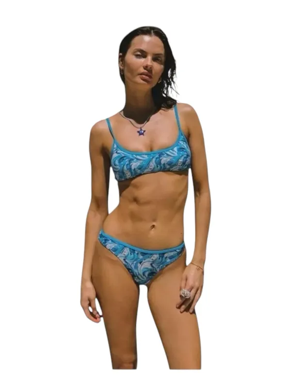 Blackbough Swim ☀︎︎ Lydia Classic Medium Bikini Bottom ☀︎︎ Blue Crush ☀︎︎ Small - Image 2