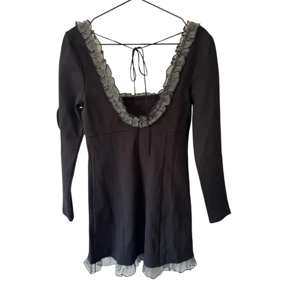 Free People Lucette Mini Dress 6‎ - Image 3