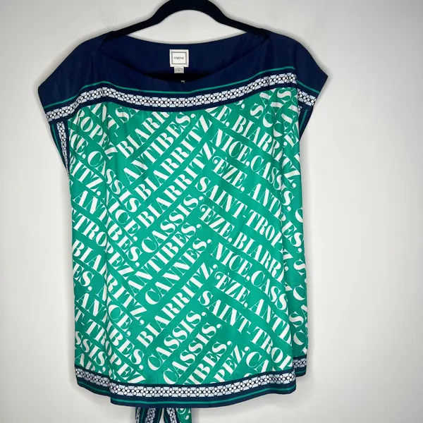Maeve Anthropologie South of France Tie Top Size XL - Image 5