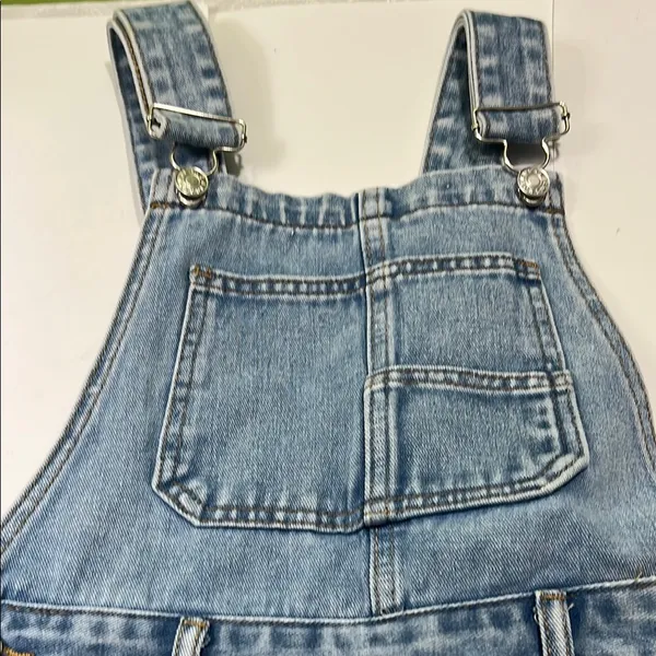 Light Blue Denim Overalls Size XS - Image 4