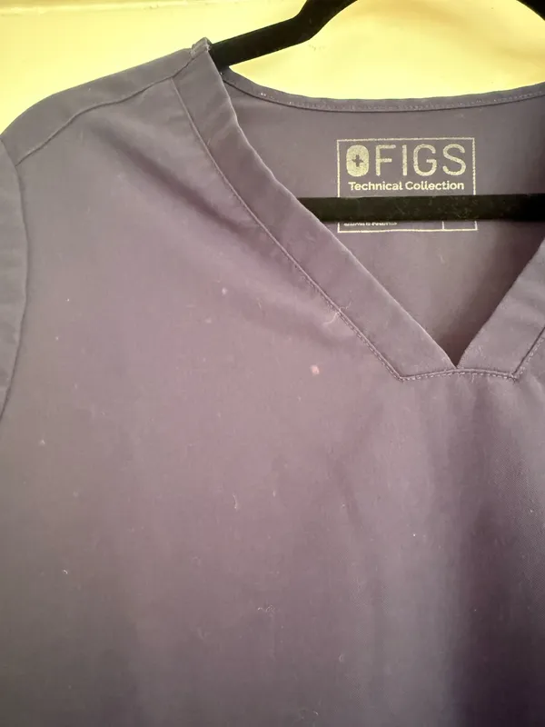 FIGS Navy Blue Scrub Top - Image 2