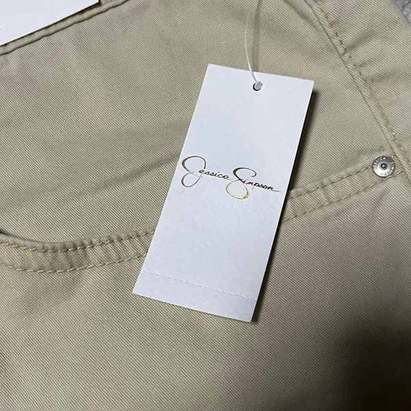NWT 22W Plus Size Jessica Simpson Women’s Slouchy Boyfriend Khaki Ankle Cropped Chinos Pants - Image 9