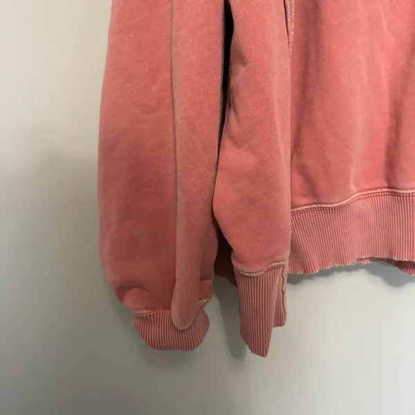 American Eagle Slouchy Coral Pink Oversized Crewneck Sweatshirt - Image 5