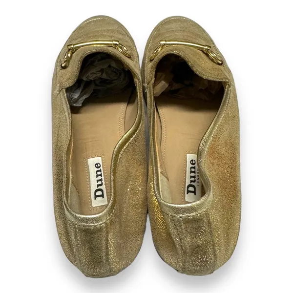 Dune London Womens Shoes‎ Sz 40 EU Gold Bit Loafers Leather Uppers - Image 4