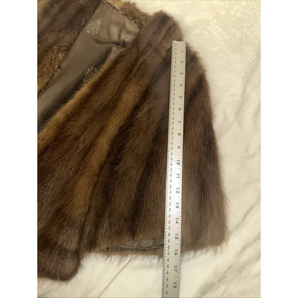 Vintage Brown Ladies Sable vs Sable Fur  Shawl Cape Stole - Image 8