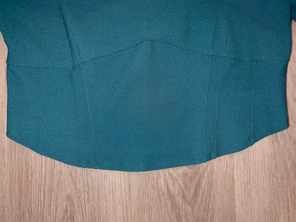 Abercrombie Cropped Corset Ballet Core Top Teal Green Size XL - Image 6