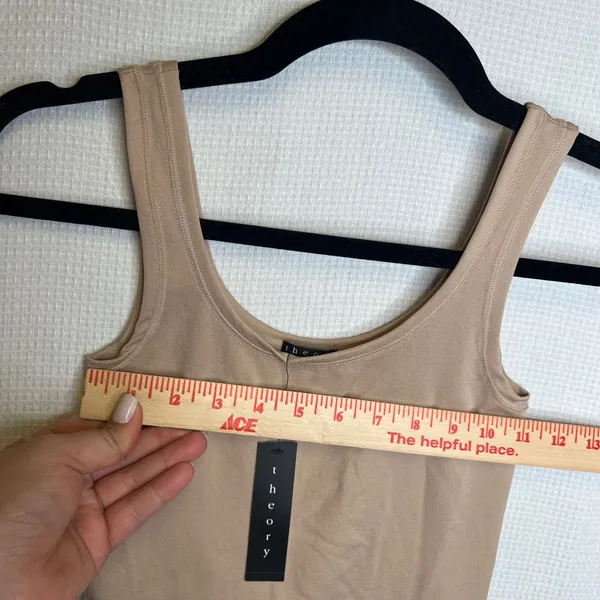 Theory Len Nude Pipeline Scoop Neck Tank Top Seamless Camisole 8105555R P/S NEW - Image 5