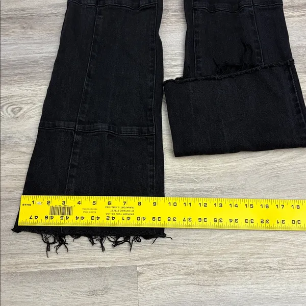 Tinseltown Black Fringe Bottom Flare Women's/Junior's Jeans Size 9 - Image 12