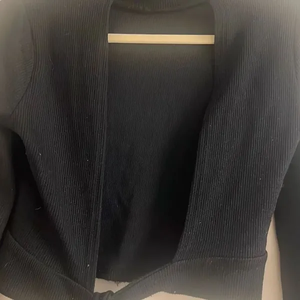 ✨Lulus Baby Got Backless Black Mock Neck Tie-Back Sz Medium Sweater✨ - Image 8