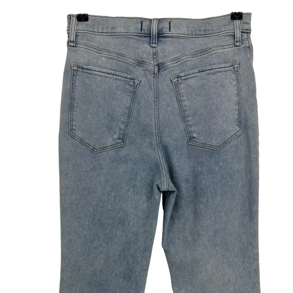 Abercrombie & Fitch The Flare Ultra High Rise Jean 10 Long Light Wash Retro Boho - Image 7