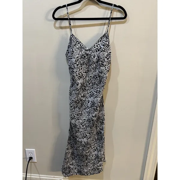 AG Adriano Goldschmied Cupro Midi Slip Dress V-Neck‎ Size Small - Image 2