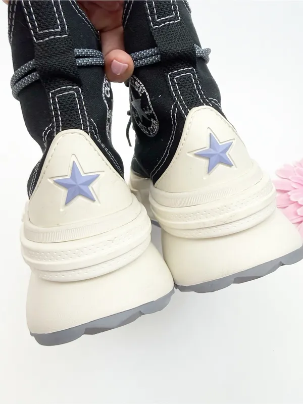 Converse All Star Run Star Legacy Cx High Top Platform Sneaker Black/Ultraviolet - Image 9