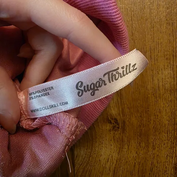 Sugar Thrillz Loyal Maneater Pink Heart Velour Track Pants - Image 5