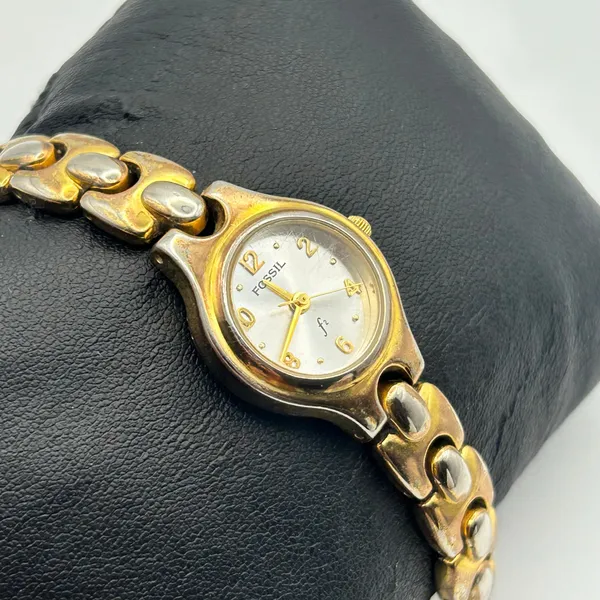 Fossil F2 Gold Silver Stainless Steel Women’s Watch, 22mm - Image 3